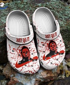 Bloody Just Do It Michael Myers Halloween Crocs