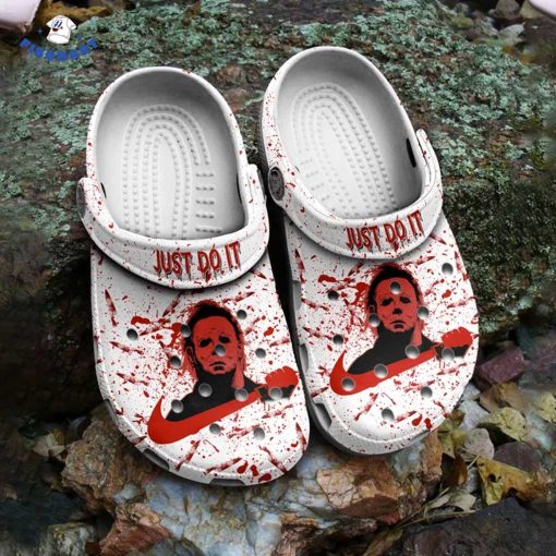 Bloody Just Do It Michael Myers Halloween Crocs