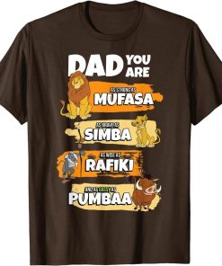 Disney The Lion King Dad You Are Word Stack Funny T-Shirt