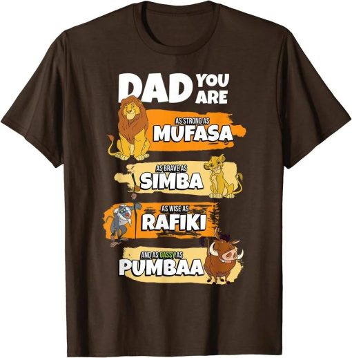 Disney The Lion King Dad You Are Word Stack Funny T-Shirt