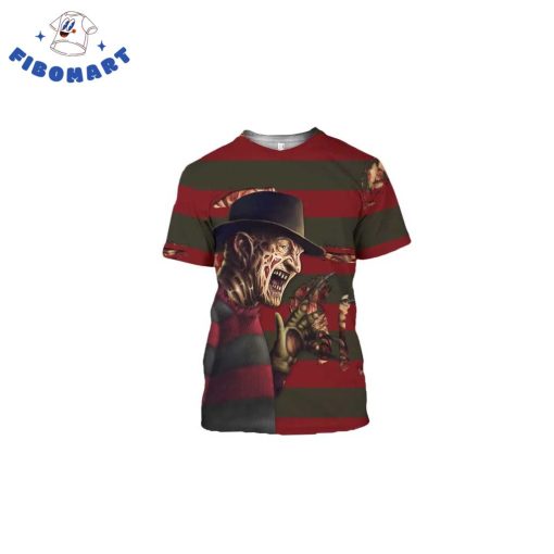 Freddy Krueger Threatening Halloween 3D Shirt