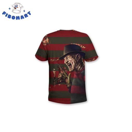 Freddy Krueger Threatening Halloween 3D Shirt