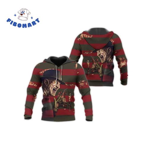 Freddy Krueger Threatening Halloween 3D Shirt