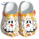 Creepy Jack Skeleton Face Pumpkin Halloween Crocs