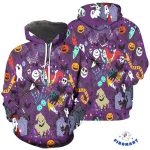 Fire And Ice Jack Skeleton 3D Hoodie