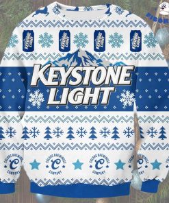 Keystone Light Deer Snowflake Ugly Christmas Sweater