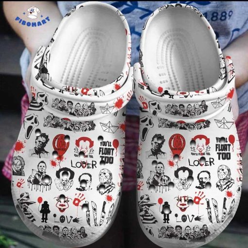 Michael Meyers Jason Pennywise Freddy Krueger Halloween Crocs, Horror Movies Characters