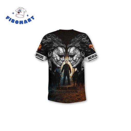 Michael Myers Beside Michael Myers Unmasked Halloween 3D Shirt