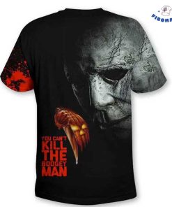 Michael Myers Unmasked, You Can’t Kill The Boogey Man Halloween 3D Shirt