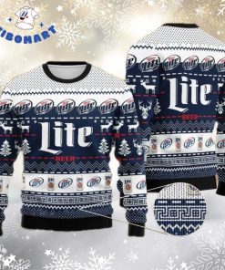 Keystone Light In My Veins Ugly Christmas Sweater, Jesus In My Heart