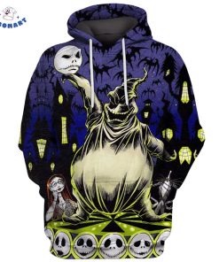 Fire And Ice Jack Skeleton 3D Hoodie