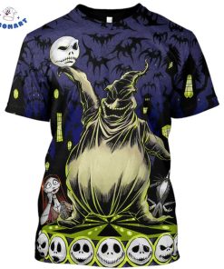 Oogie Boogie Holding Jack Skellington Head Halloween 3D Hoodie