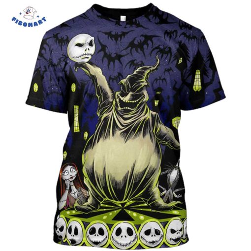 Oogie Boogie Holding Jack Skellington Head Halloween 3D Hoodie