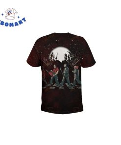 Top 4 Halloween Horror Characters Cover The Beatles 3D Shirt