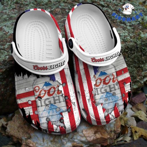 American Flag Mix Coors Light Crocs