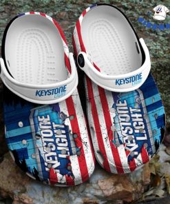 American Flag Mix Keystone Light Crocs