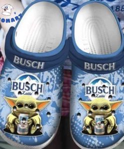 Baby Yoda Busch Latte Crocs