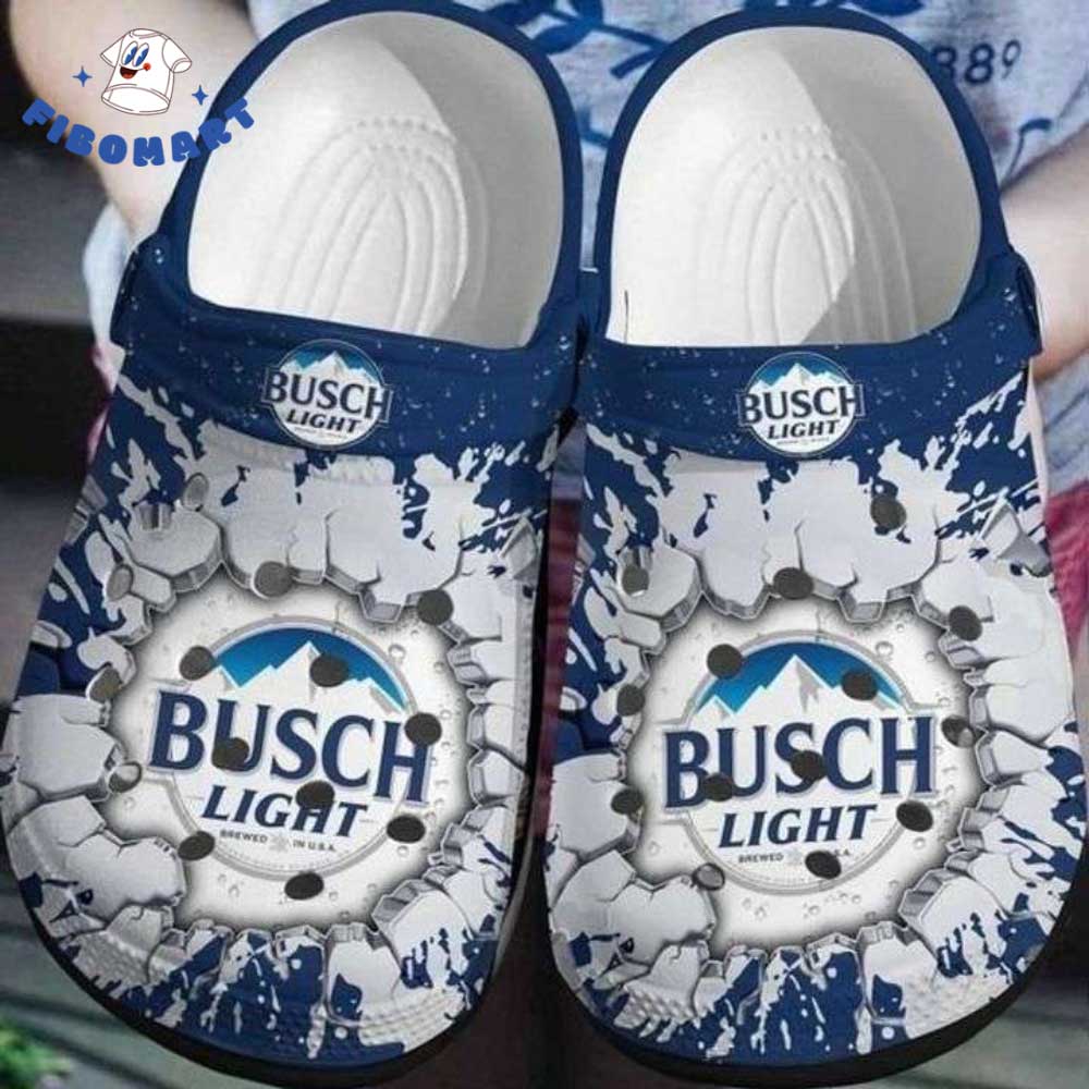 Busch Light Logo Smash Tie Die Crocs