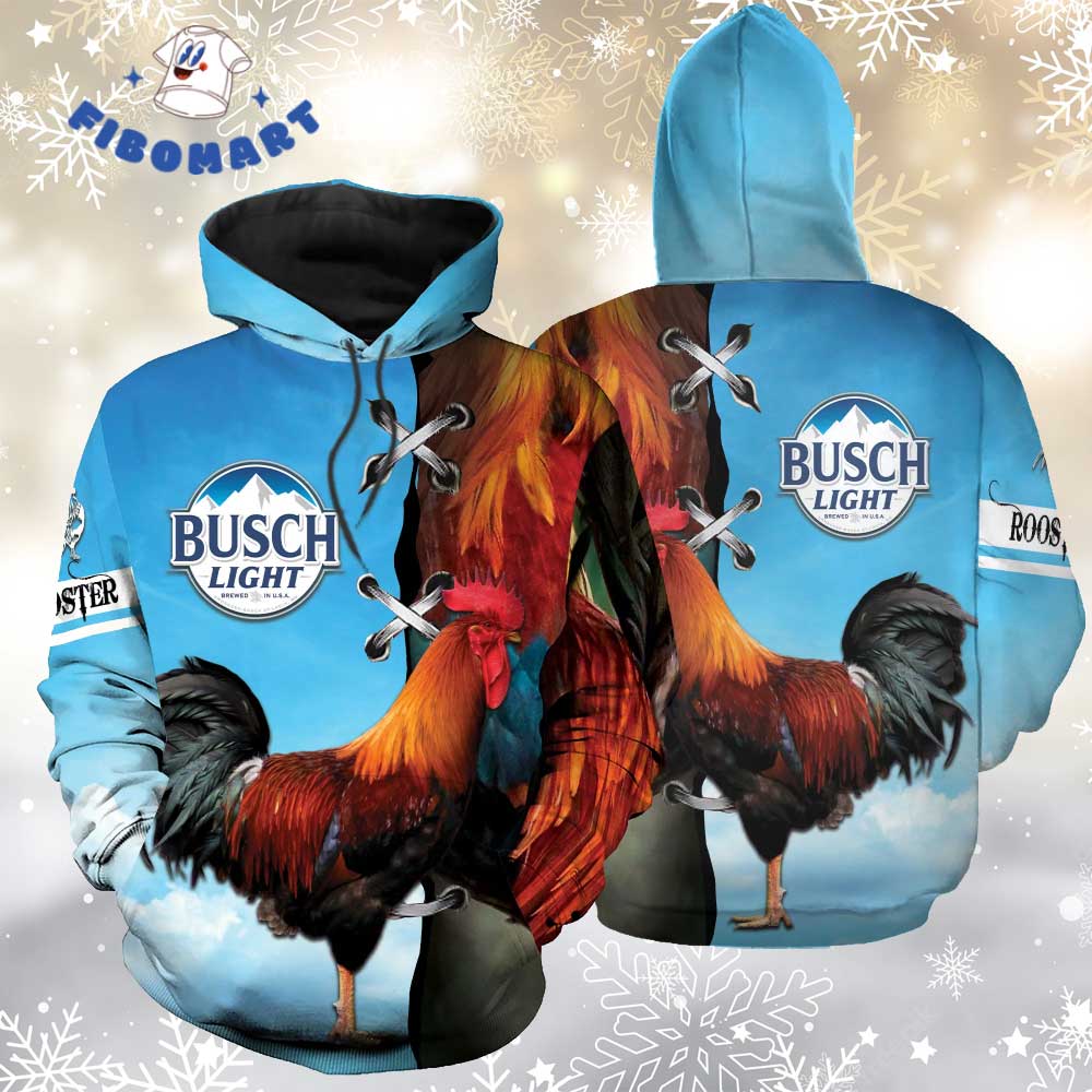 Chicken Busch Light 3D Hoodie