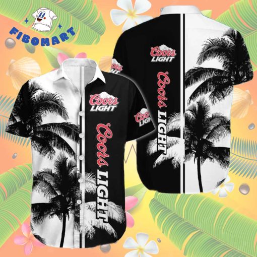 Coors Light Palm Tree Hawaiian Shirt