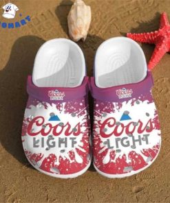 Coors Light Red Purple Color Crocs