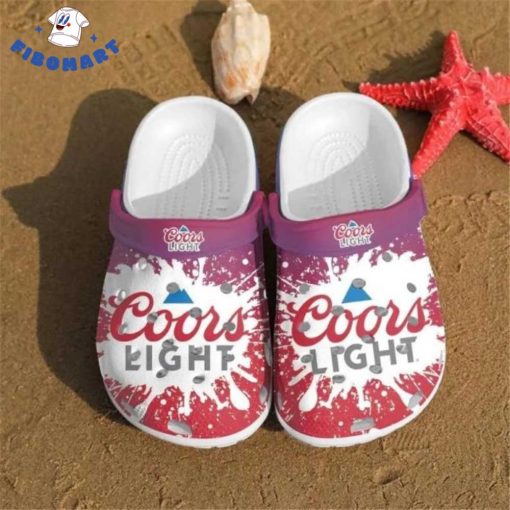 Coors Light Red Purple Color Crocs