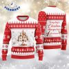 Coors Light Heart Pattern Fair Isle Ugly Sweater