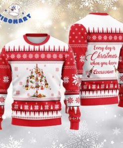 Everyday Is Christmas When You Have Coors Light Ugly Sweater