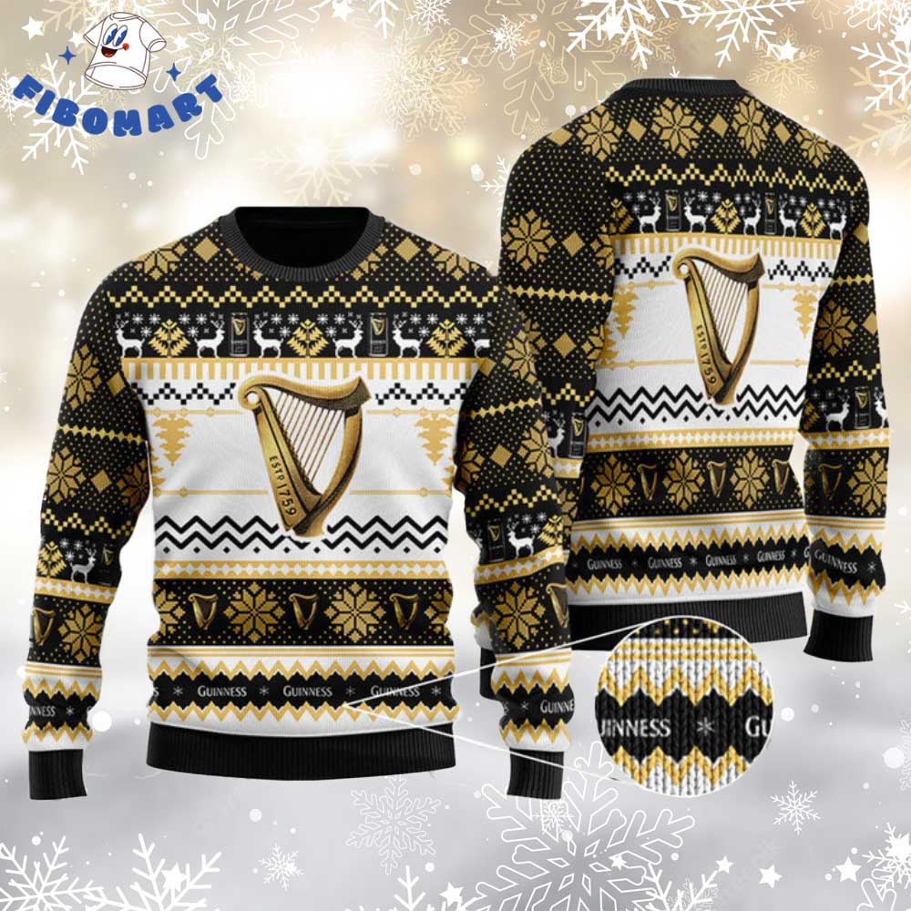Guinness Beer Ugly Christmas Sweater