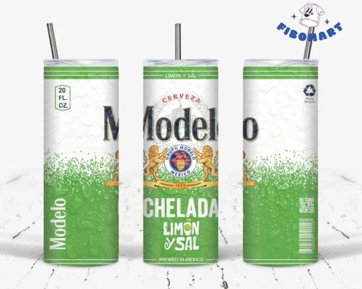 Modelo Chelada Limon Y Sal Skinny Tumbler