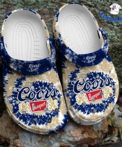 Tie Dye Coors Banquet Crocs