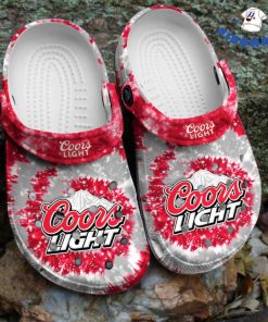 Tie Dye Coors Light Crocs