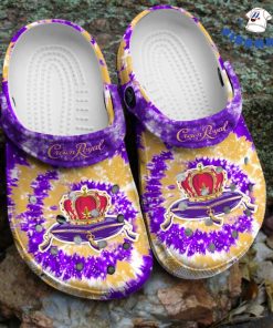 Tie Dye Crown Royal Crocs