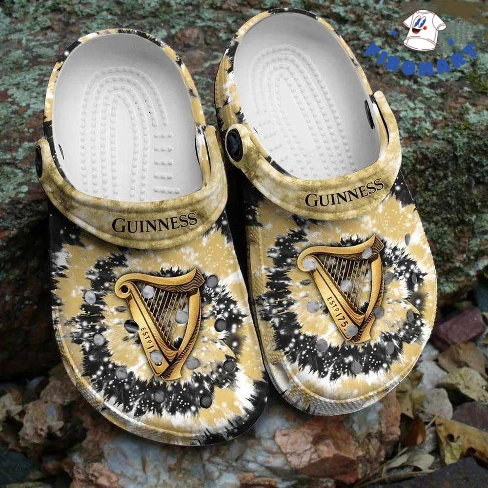 Tie Dye Guinness Beer Crocs