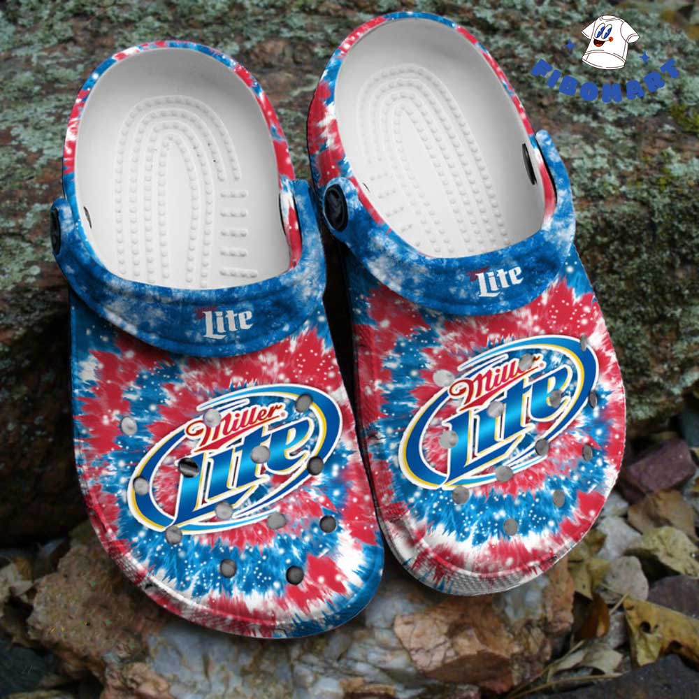 Tie Dye Miller Lite Crocs