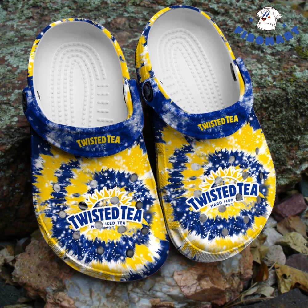 Tie Dye Twisted Tea Crocs