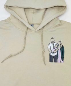 Personalized Sentimental Gifts for Dad from Portrait Photo Sweatshirt, Hoodie Embroidered, Unique Gifts for Dad