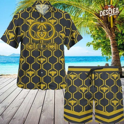 Gucci Bee Black Hawaii Set For Men