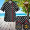 Gucci Grey Premium Hawaii Set For Men