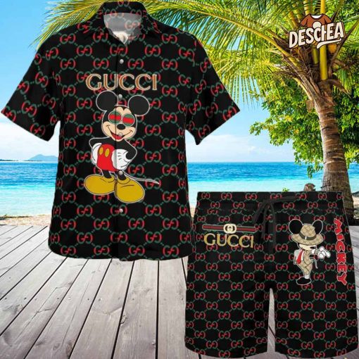 Gucci Mickey Mouse Disney Black Hawaii For Men