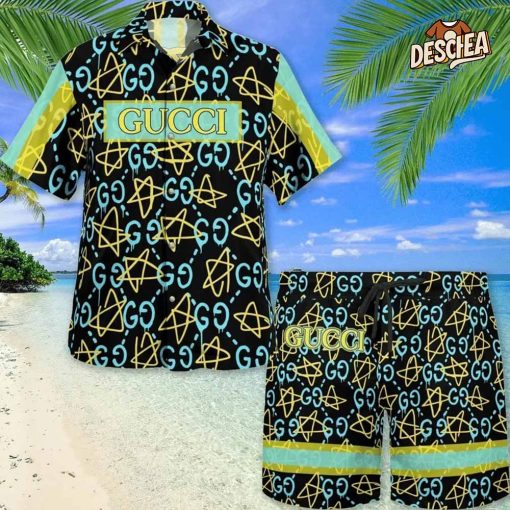 Gucci Pattern Hawaii Set For Men