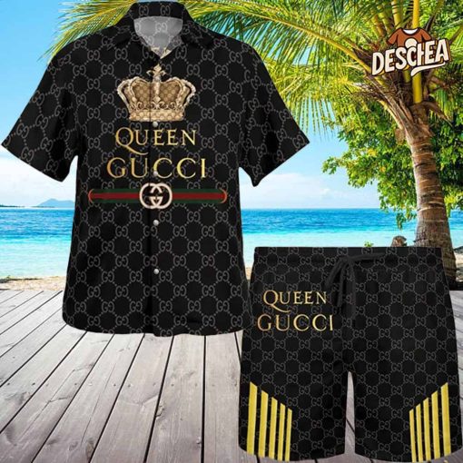 Gucci Queen Black Hawaii Set For Men