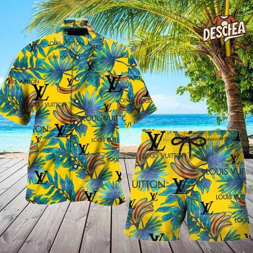 Louis Vuitton Banana Yellow Hawaii Set for Men