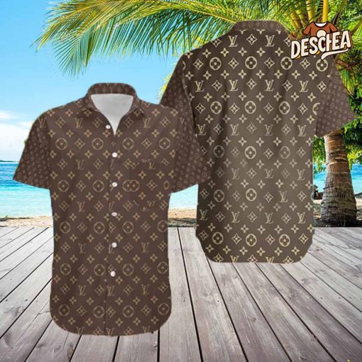 Louis Vuitton Brown Hawaii Shirt for Men