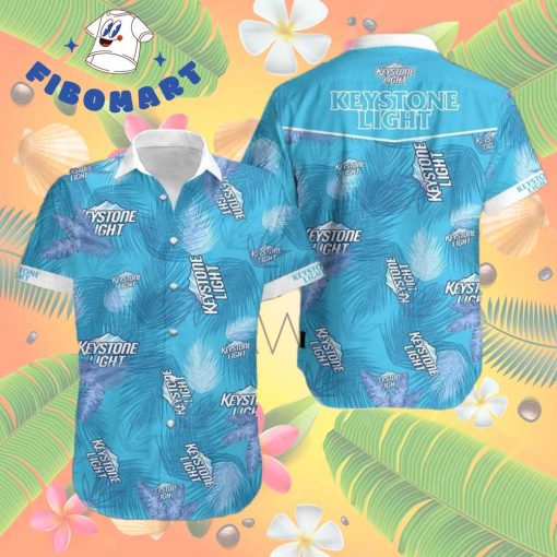 Palm Leaves Keystone Light Hawaiian Shirt