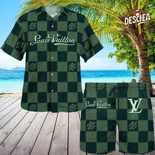 Louis Vuitton Green Hawaii Set for Men