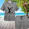 Louis Vuitton Grey Black Yellow Hawaii Set for Men