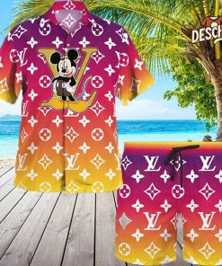 Louis Vuitton Mickey Mouse Disney Orange Hawaii Set for Men