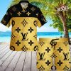 Louis Vuitton Supreme White Logo Red Hawaii Set For Men