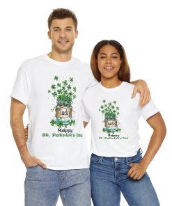 Lucky Vase Shamrock Happy St Patricks Day Shirt 3